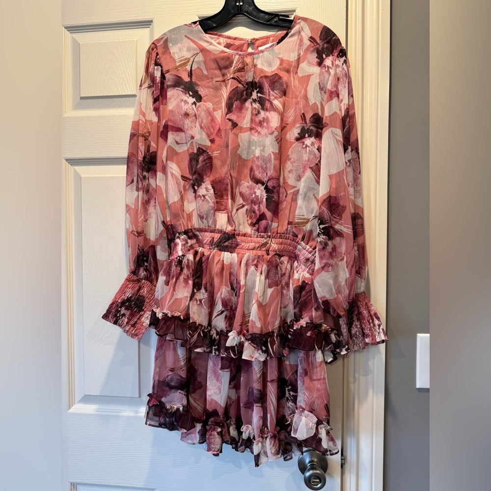 Misa Floral Ruffle Dress